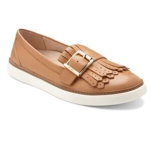 Vionic Loafer Cambridge Tan Leather Womens 5 Arch Suppprt‎ New